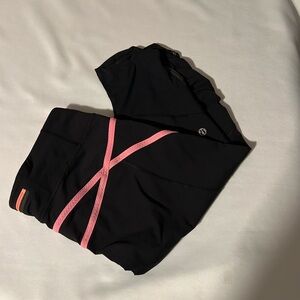 lululemon athletica Black and Pink Leggings